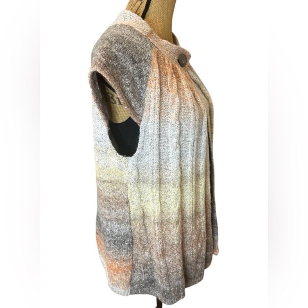 Westbound Petites Open Front Knit Cardigan Sweater Multicolor Ombre Size XLP - Picture 4 of 8